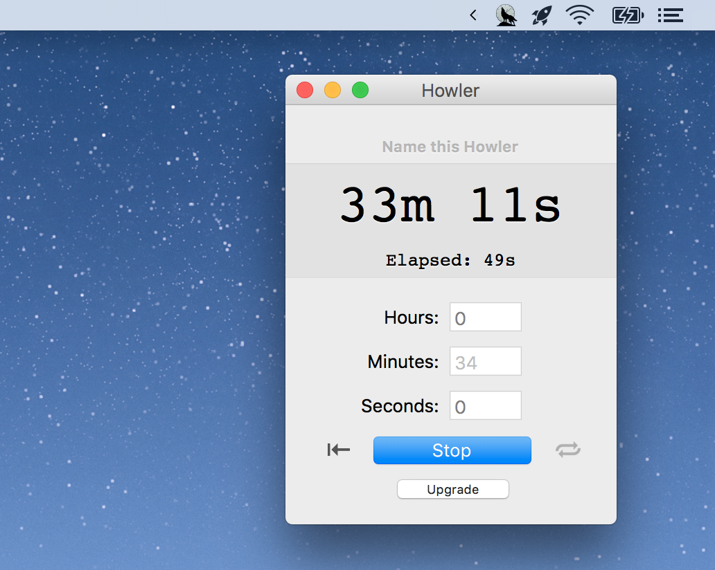 timer on a mac