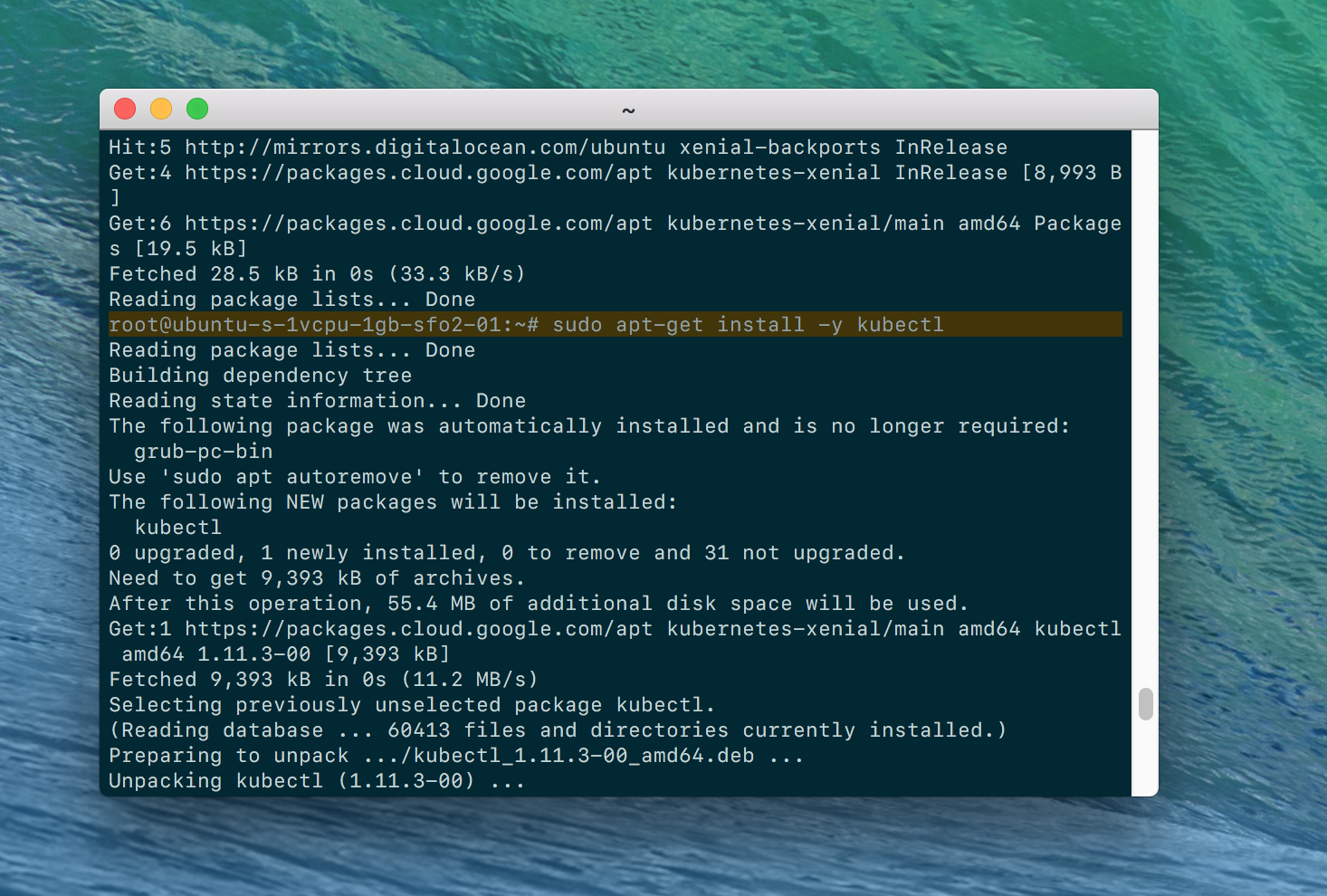 Installing kubectl on Ubuntu